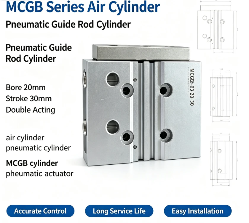 MCGB-03-16-75 Mini Twin-Guide Pneumatic Cylinder best